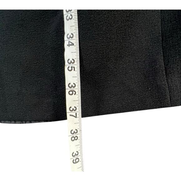 Karl Lagerfeld Sheath Dress Womens 12 Black Tulip 3/4 Sleeve Lined Modern Career - Picture 13 of 16